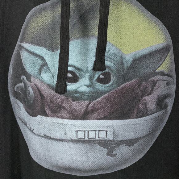 Star Wars The Child Pullover Hoodie Sweatshirt Unisex Size Medium Black NEW - Picture 5 of 8